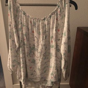 Floral Sanctuary Blouse Size Lrg